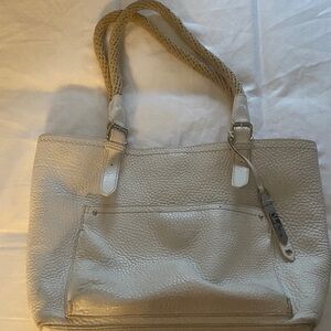 REHAB ME - Cole Haan White Genuine Leather Pebbled Tote Bag